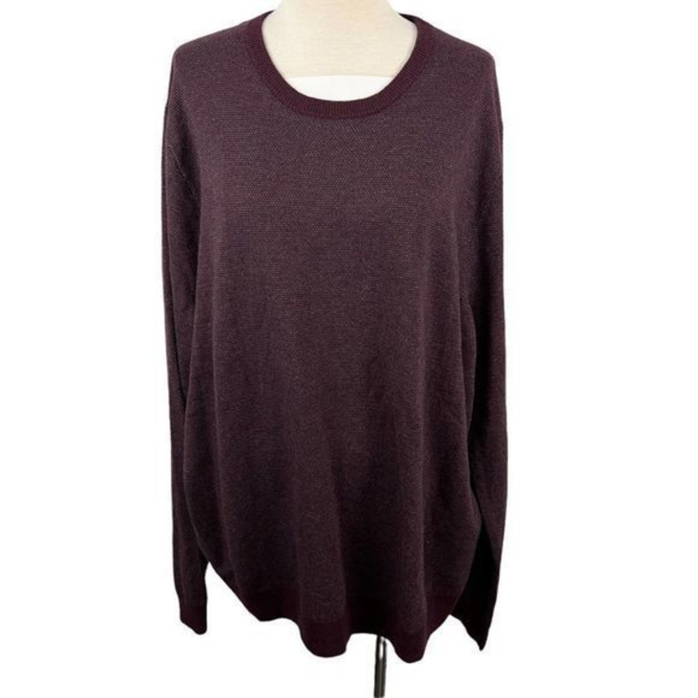 NWT NORDSTROM Purple Wool‎ Mix Crew Neck Sweater (XL)